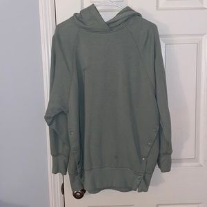 Light Green Aerie Sweatshirt with Side Buttons size small worn once